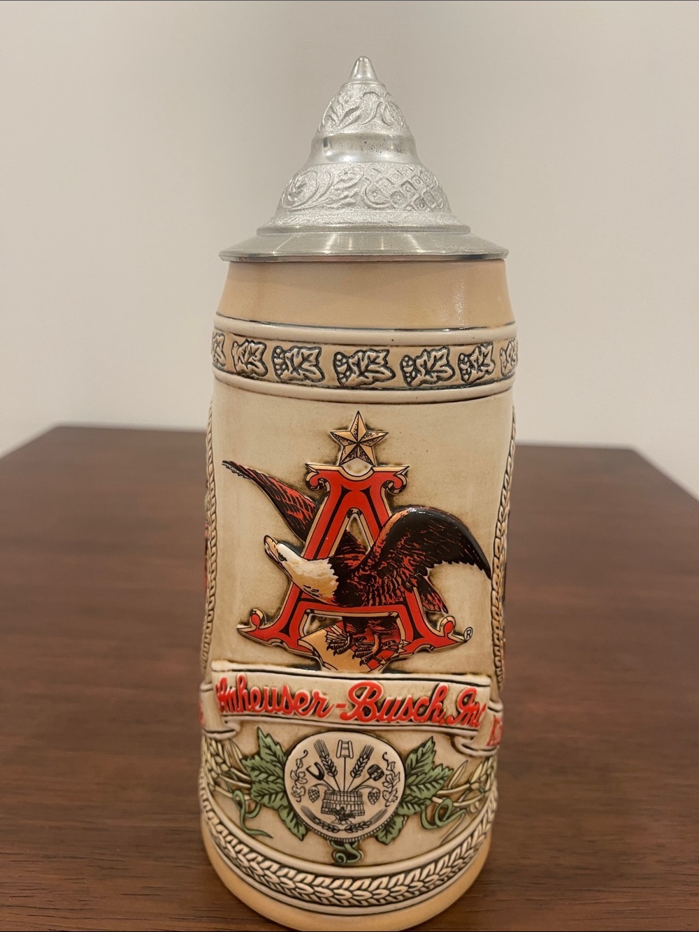 Vintage Anheuser-Busch “Tomorrow Treasures” Beer Stein “M” Series 1989